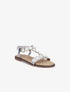 Nu-pieds à strass et perles vernies - Argent - 5