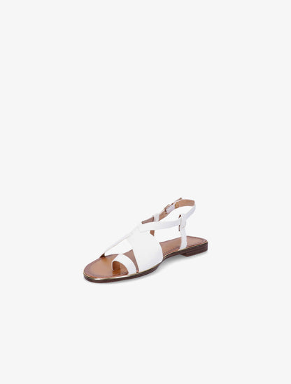Nu-pieds en simili à entredoigt - Blanc - 3