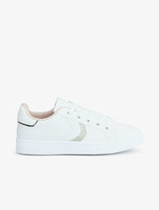 Sneakers à bandes pailletées - Or - 5