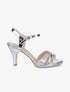 Sandales irisées à strass - Argent - 1