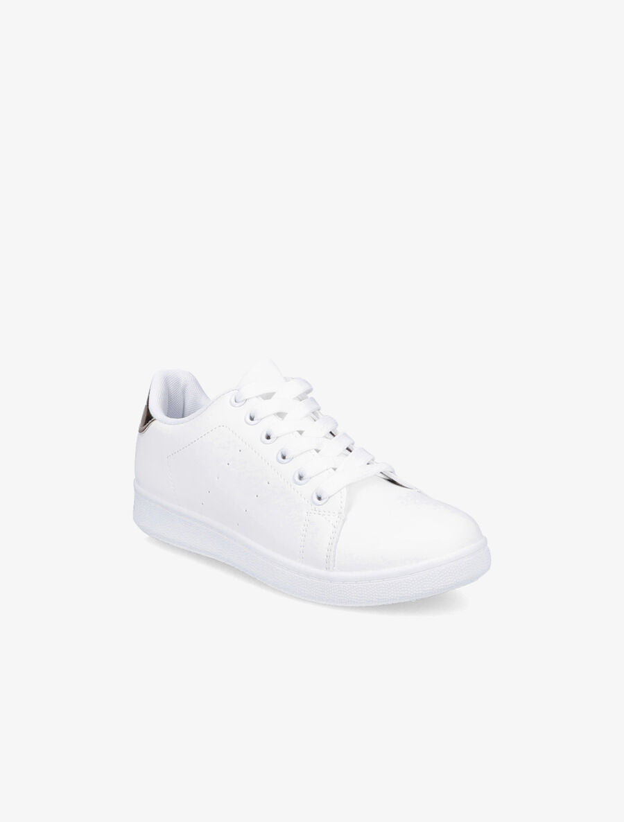 Sneakers à contrefort contastant - Or - 2