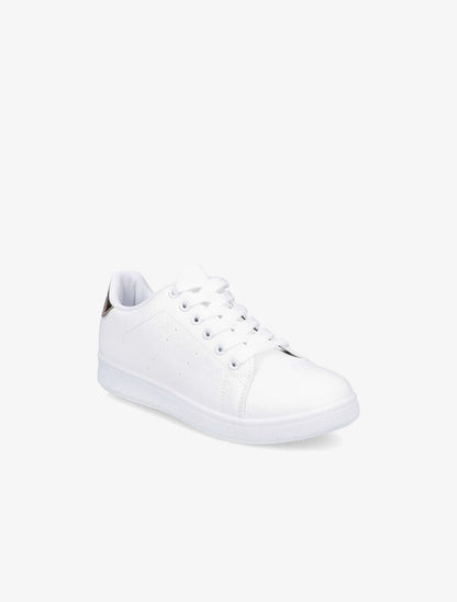 Sneakers à contrefort contastant - Or - 2