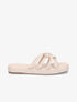 Claquettes à ganses entelacées - Beige - 5