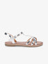 Nu-pieds vernis croisés - Argent - 1