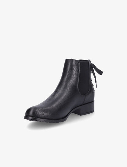 Bottines à contrefort corseté - Noir - 3