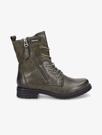Boots montantes à lacets - Kaki - 1