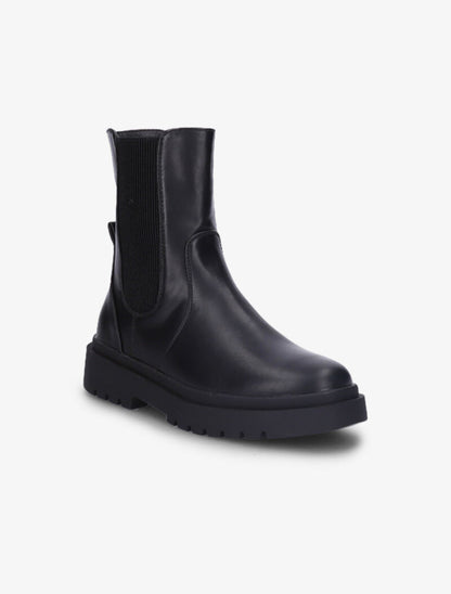 Bottines à semelle épaisse et à ganse élastiquée - Noir - 3