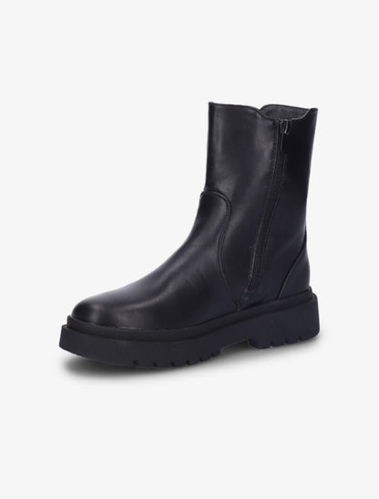 Bottines à semelle épaisse et à ganse élastiquée - Noir - 4