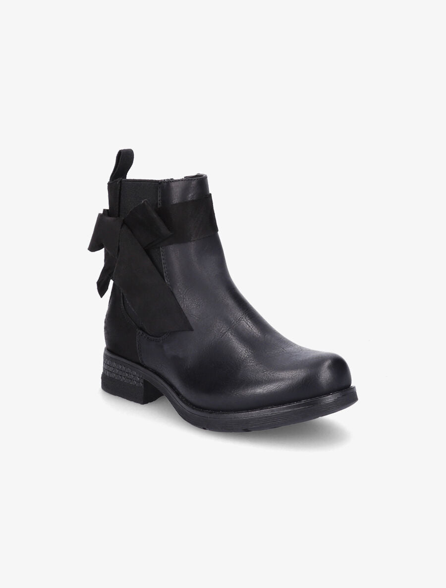 Boots montantes à noeud - Noir - 2