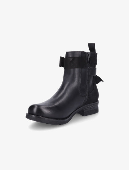 Boots montantes à noeud - Noir - 3