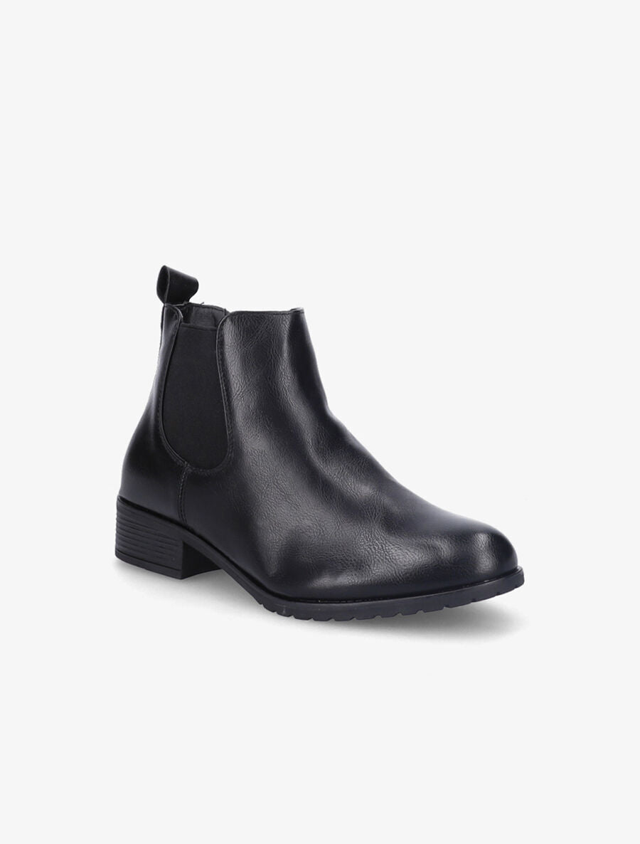 Chelsea boots en simili - Noir - 2