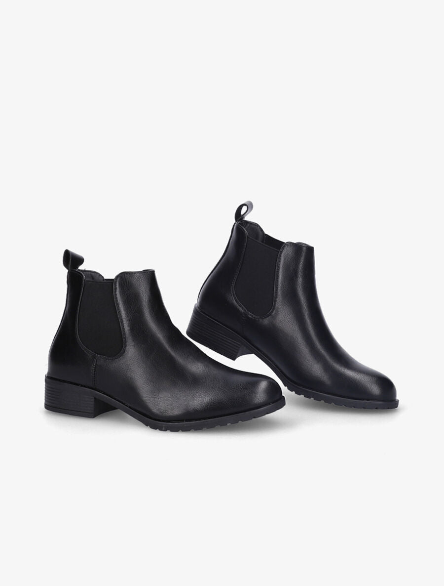 Chelsea boots en simili - Noir - 4