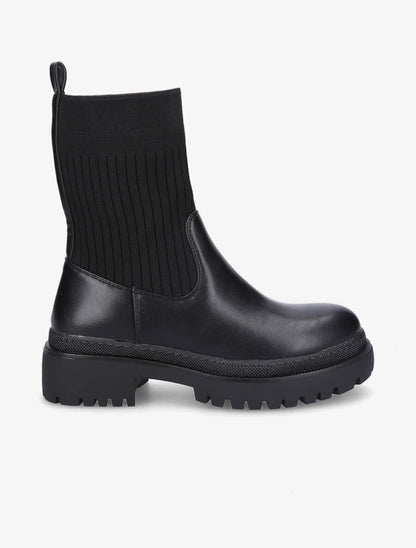 Boots bi-matière montantes - Noir - 1