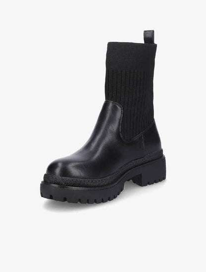 Boots bi-matière montantes - Noir - 3