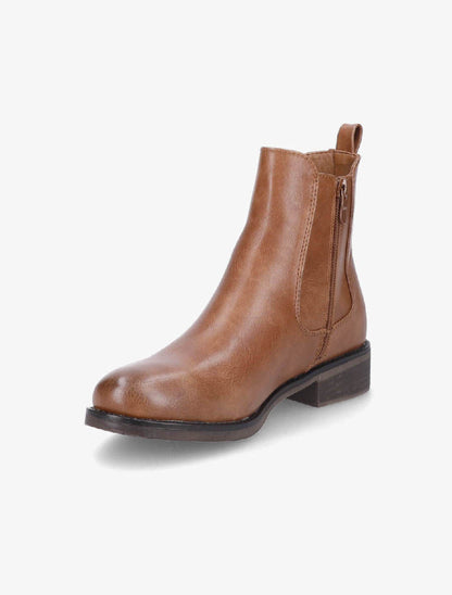 Bottines élastiquées - Camel - 3