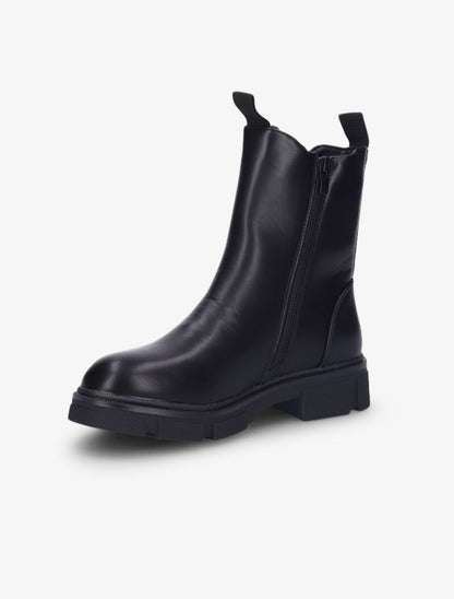 Boots à zip et semelles crantées - Noir - 4