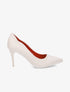 Escarpins suédés à bords ondulés - Beige - 1