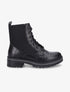 Boots montantes stretch et croco - Noir - 5