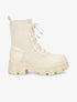 Boots style biker bimatière - Beige - 1