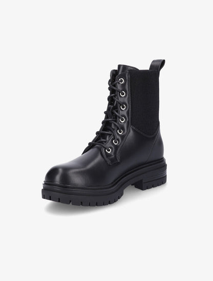 Boots montantes à cheville élastiquée - Noir - 3