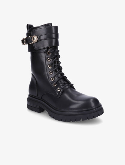 Boots montantes à broche - Noir - 2