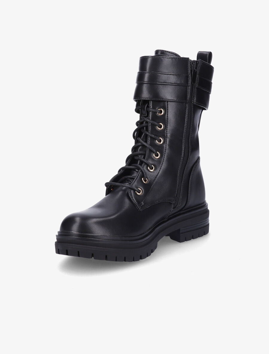 Boots montantes à broche - Noir - 3