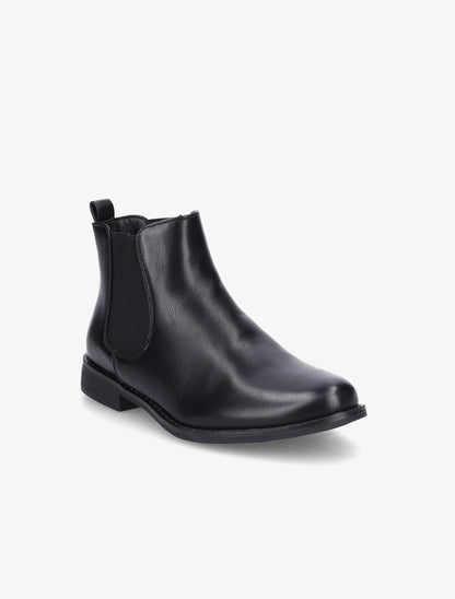 Chelsea boots basiques en simili - Noir - 2