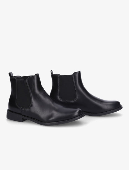 Chelsea boots basiques en simili - Noir - 4