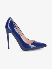 Escarpins vernis à talon aiguille - Bleu - 1
