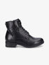 Bottines à lacets et sangles - Noir - 5
