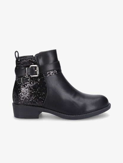 Bottines à contrefort pailleté - Noir - 5