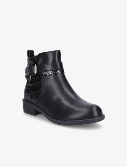 Bottines à contrefort pailleté - Noir - 2