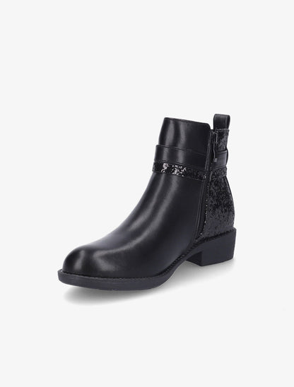 Bottines à contrefort pailleté - Noir - 3
