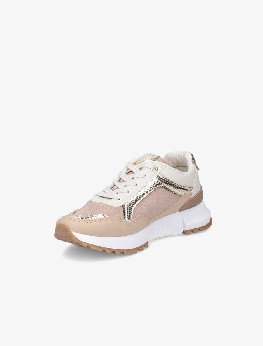 Baskets à liseré irisé - Taupe - 3