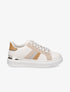 Baskets en simili à bandes contrastantes - Beige - 5