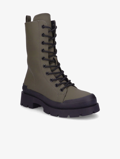 Boots montantes à lacets - Kaki - 2