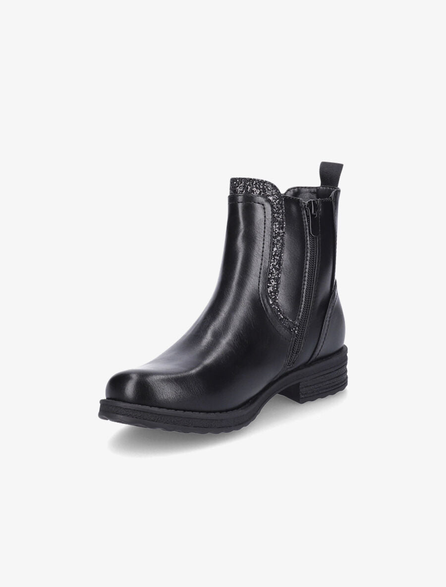 Bottines élastiquées à paillettes - Noir - 3