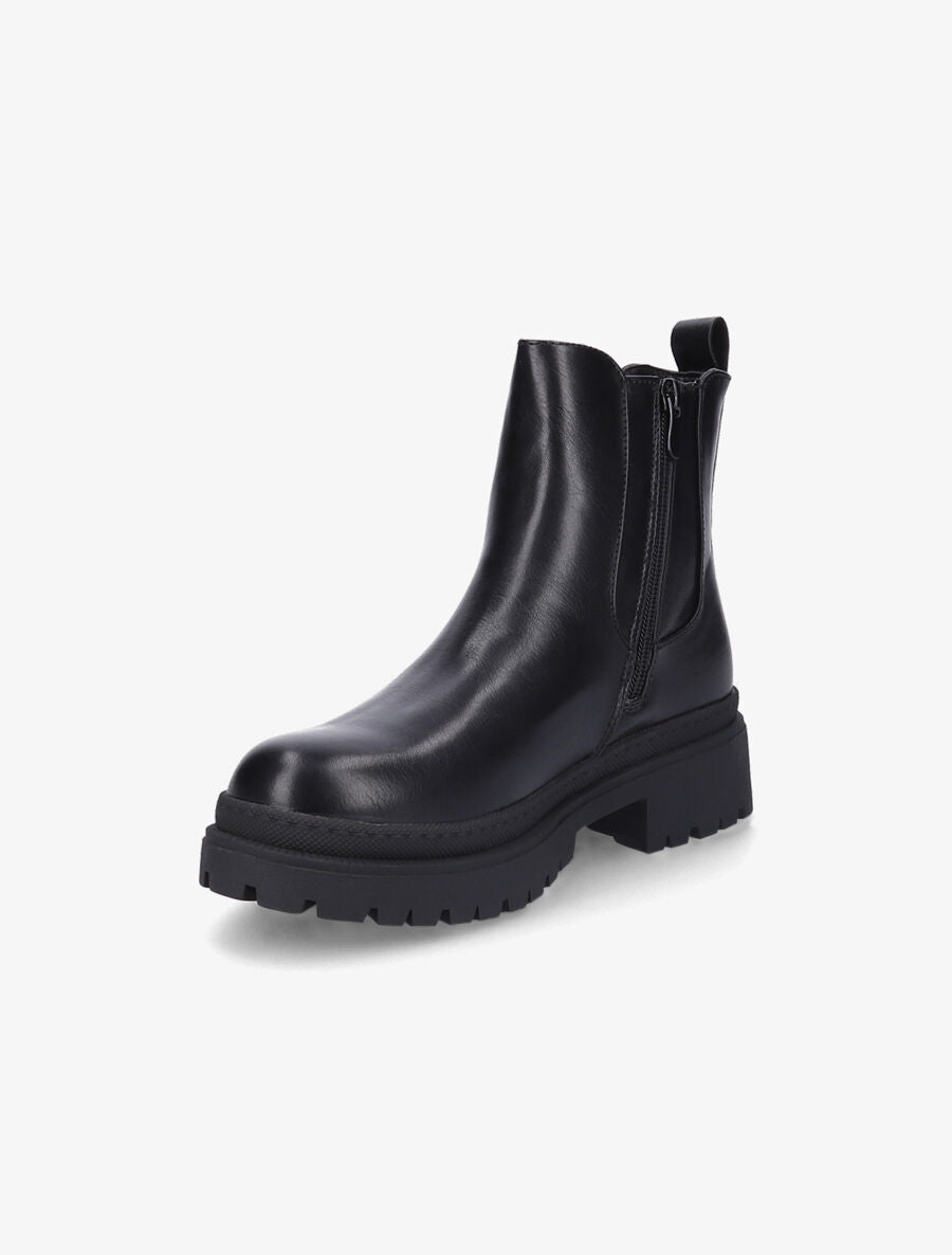 Boots élastiquées unies - Noir - 3