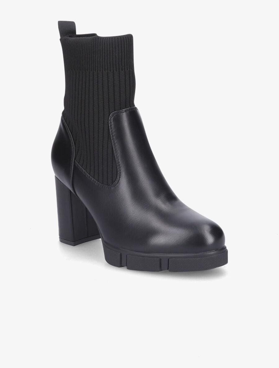 Bottines montantes à talon - Noir - 2