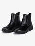 Bottines imprimé croco à semelles crantées ornées de clous - Noir - 1