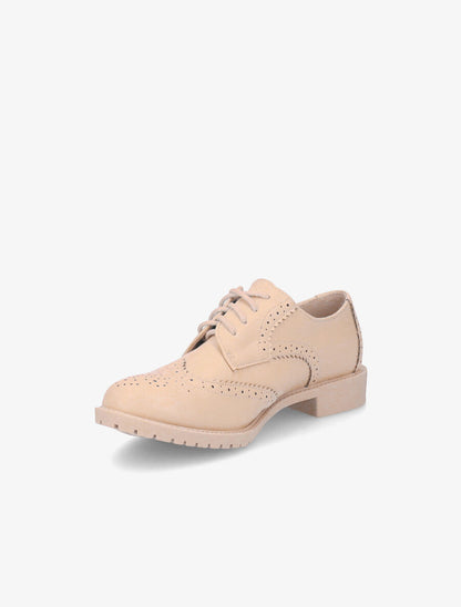 Derbies perforées - Rose poudré - 3