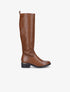 Bottes cavalières en simili - Camel - 5