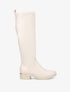 Bottes cavalières en simili - Beige - 1