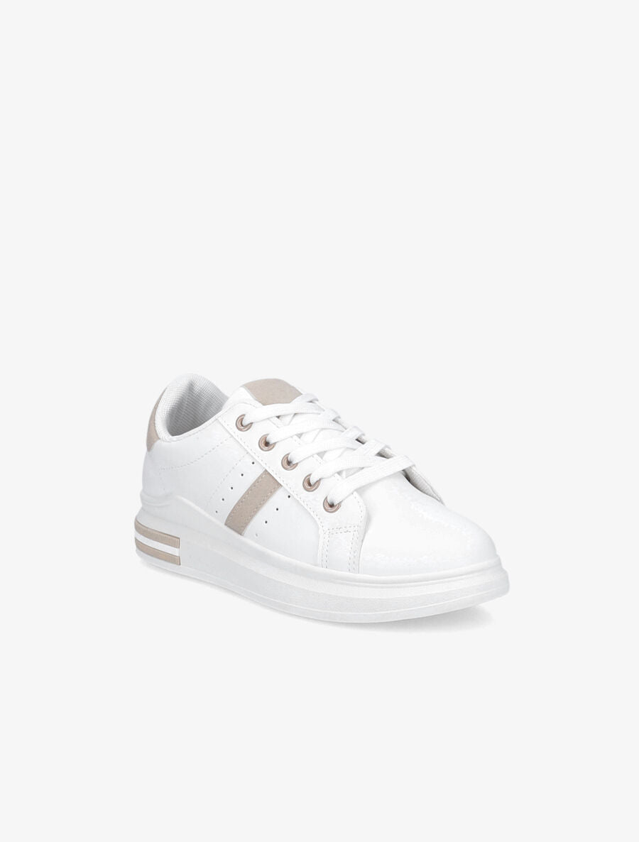 Tennis classique en simili - Beige - 2