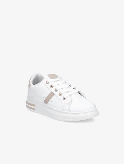 Tennis classique en simili - Beige - 2