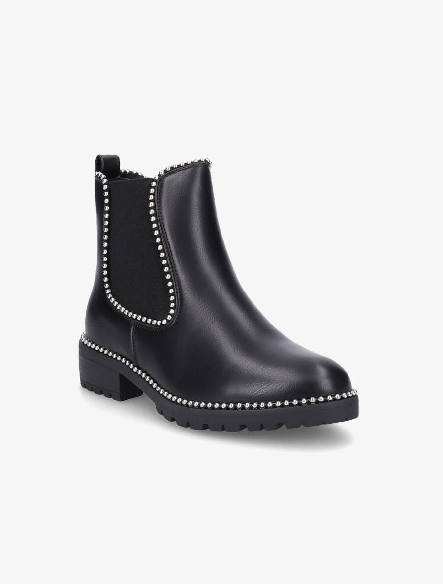Chelsea boots à billes - Noir/argent - 2