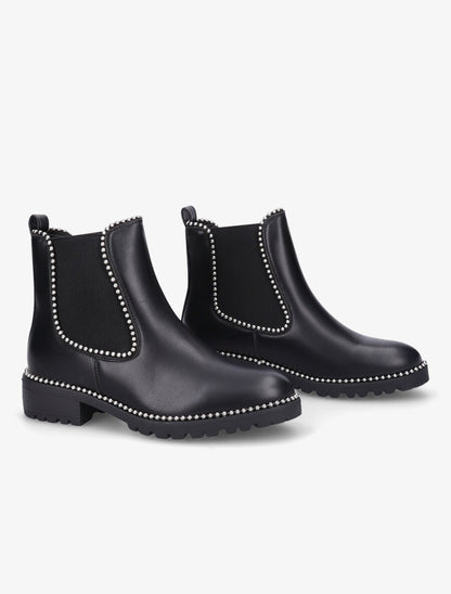 Chelsea boots à billes - Noir/argent - 4