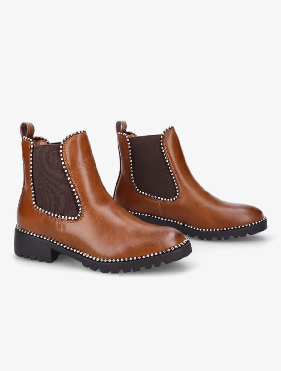 Chelsea boots à billes - Camel - 4