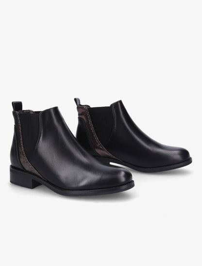 Bottines chelsea à liseré irisé - Noir - 4