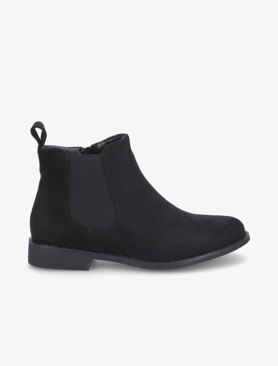 Bottines plates en suédine - Noir - 5